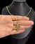 CONJUNTO MOEDA ANTIGA BANHADA EM 10 CAMADAS DE OURO 18K: CORRENTE PITBULL 1,5MM + PINGENTE - loja online