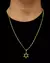 CONJUNTO: CORRENTE TIJOLINHO 2MM + PINGENTE ESTRELA DE DAVI SEM BORDA