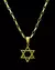 CONJUNTO: CORRENTE TIJOLINHO 2MM + PINGENTE ESTRELA DE DAVI SEM BORDA - comprar online