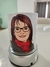 Caneca de cerâmica com a caricatura de 1 pessoa
