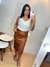Saia couro fake - comprar online
