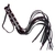 Látigo ancho 45cm con tachas Negro