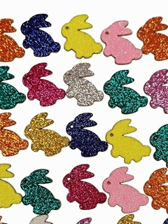 100 Adesivos Pet Páscoa Coelho Aplique Lacinho Eva Petshop - comprar online