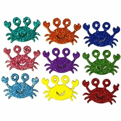 100 Adesivos Caranguejos Coloridos