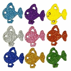 100 Adesivos Peixes -Coloridos