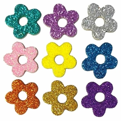 100 Adesivos de Flor Elegance Coloridos