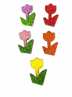 100 Adesivos Pet Flores Eva - comprar online