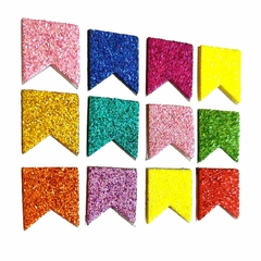 100 Adesivos Bandeirinha Festa Junina - comprar online