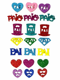 100 Adfesivos Dia dos Pais Sortidos