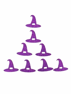 50 Adesivos Chapéu De Bruxa Aplique Halloween Pet Shop - Mundo Pet Adesivos