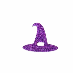 50 Adesivos Chapéu De Bruxa Aplique Halloween Pet Shop na internet