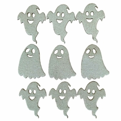 50 Adesivos Pet Eva Fantasma Halloween Aplique Pet Shop