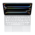 Teclado Magic para iPad Pro de 13 pulgadas, visto desde arriba, con un diseño elegante y retroiluminado.