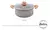 Cacerola Hudson Granito Stone Aluminio Forjado 24cm Color Gris - comprar online