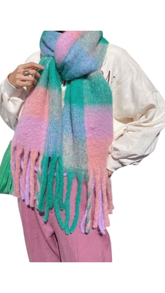 Bufandon XL Cuadrille Multicolor - tienda online
