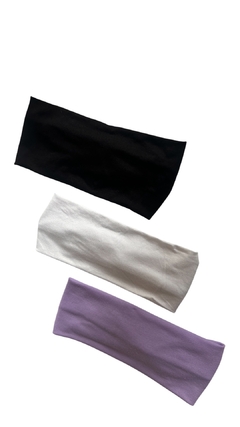 Vincha elástica x 3 unidades - comprar online
