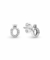 Aretes Corona O, en plata 925