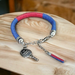 Pulseira Duo Linha Azul e Vermelho