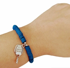 Pulseira Disco Azul Com Pingente Beach Tênnis - comprar online