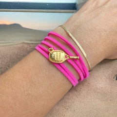 Pulseira Courinho Pink Com Pingente Beach Tennis - comprar online