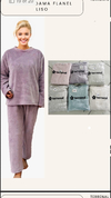 Pijama dama liso acanalado