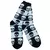 medias 3/4 calaveras blaco/negro