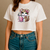 Camiseta Cropped Oncinha Bubble Tea 100% Algodão – Estilo Cute - comprar online