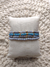 Pulsera de cristales y oro laminado celeste - tienda online