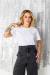 Camiseta Laço Grande Aplicação - Branca - comprar online