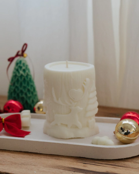 Vela Navidad Labrada - comprar online