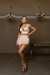 CONJUNTO CROPPED + SHORT SAIA NEW CLASSIC MARIA GUEIXA - Lifeglam