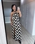 VESTIDO LONGO ESTAMPADO GEOMETRIC TOMARA QUE CAIA - Lifeglam