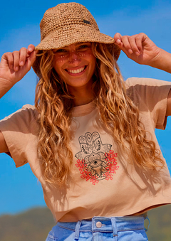 Crop tee Hamsa - comprar online