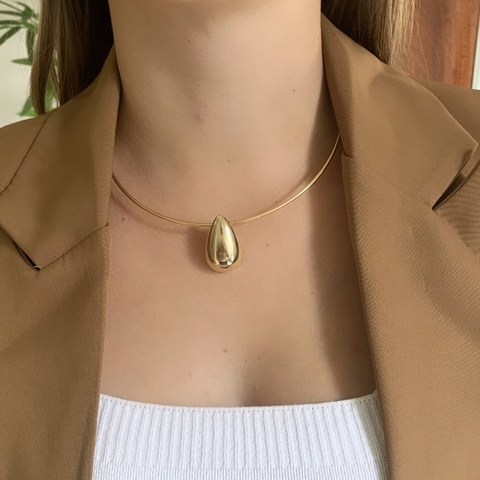 Chocker Aro Gota - Dourada