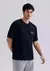Camiseta Unissex Relaxed Manga Curta Com Bordado 4K4V na internet