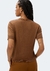 Blusa feminina manga curta em tricô leve - K5CV - comprar online