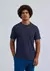 Camiseta Básica Manga Curta Texturizada Brisa 4K1U