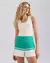Shorts Feminino Bicolor Cintura Alta Com Linho k5UM1 - Sr. Aba | Loja de Roupa Masculina: Polo, Camisas, Básicas, e mais.