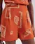 Shorts Feminino Em Viscolinho Com Pregas HBW6