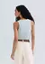 Regata Feminina Cropped Decote Halter Neck Em Ribana Canelada 4AJ0 na internet