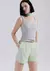 Shorts Feminino Cintura Alta Em Viscolinho HBZ4 - comprar online