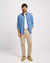Calça Chino Slim Em Sarja Com Elastano