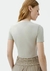 Blusa Feminina Cropped Manga Curta Com Elastano 4H1A na internet