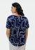 Blusa Feminina Manga Curta Estampada 4DJT - loja online