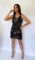 Vestido Bordado Paetê Frente e Costas