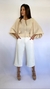 Blusa em Crepe Manga Ampla Bege - loja online