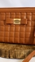 Bolsa Marrom Matelassê Detalhe Aço