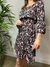 Vestido Estampa Floral Preto - comprar online