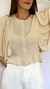 Blusa em Crepe Manga Ampla Bege - comprar online