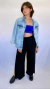 Jaqueta Jeans Boyfriend Pigmentada Tigre - comprar online
